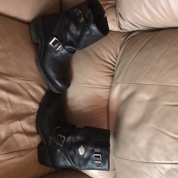 Womens Harley Davidson boots size 9 - Picture 1 of 8
